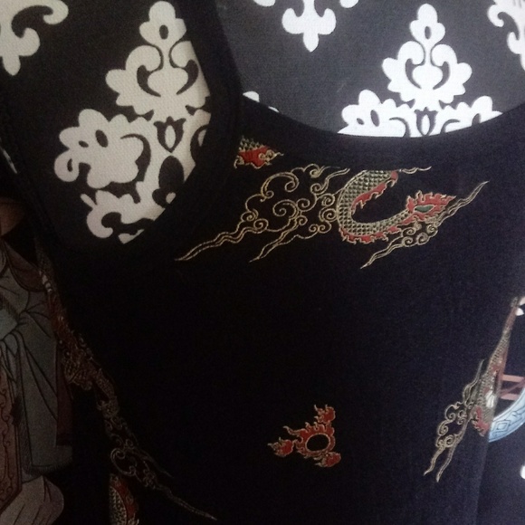 Size Large, Black tank. Nylon and Spandex blend. - Picture 3 of 5